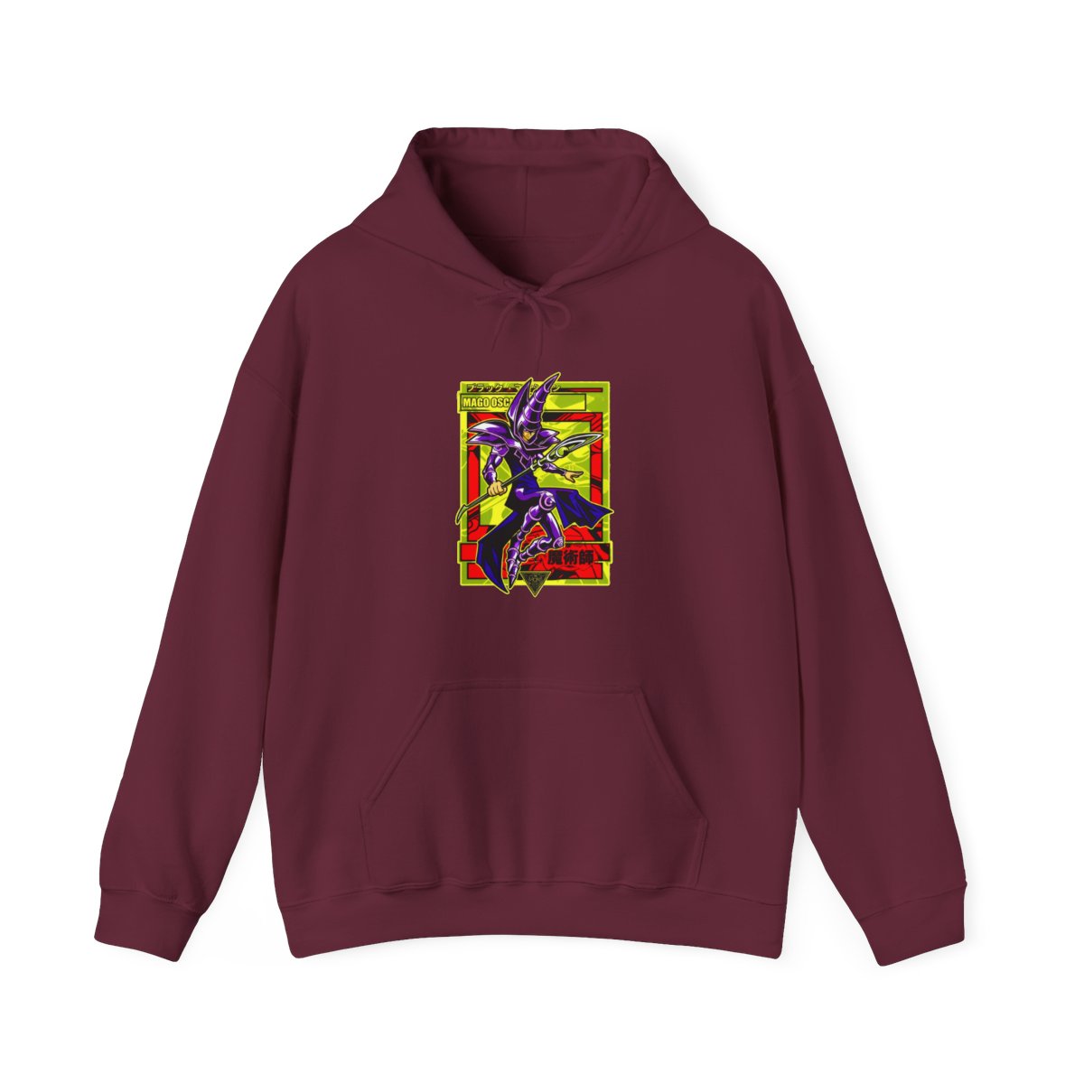 Yu-Gi-Oh Dark Magician Hoodie Classic Spell Jumper | Yu-Gi-Oh! - alternate angle 3, merchandise