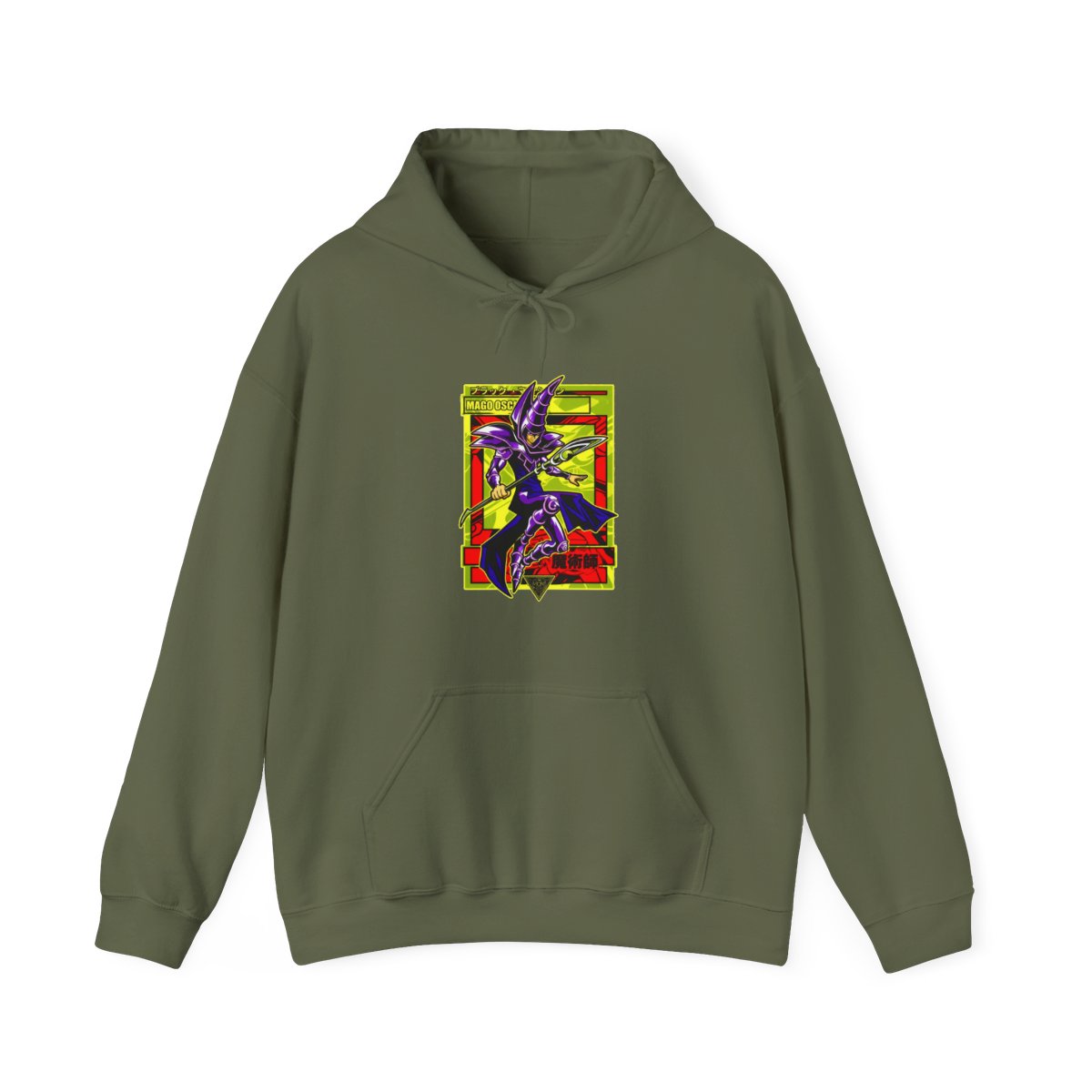 Yu-Gi-Oh Dark Magician Hoodie Classic Spell Jumper | Yu-Gi-Oh! - alternate angle 4, merchandise