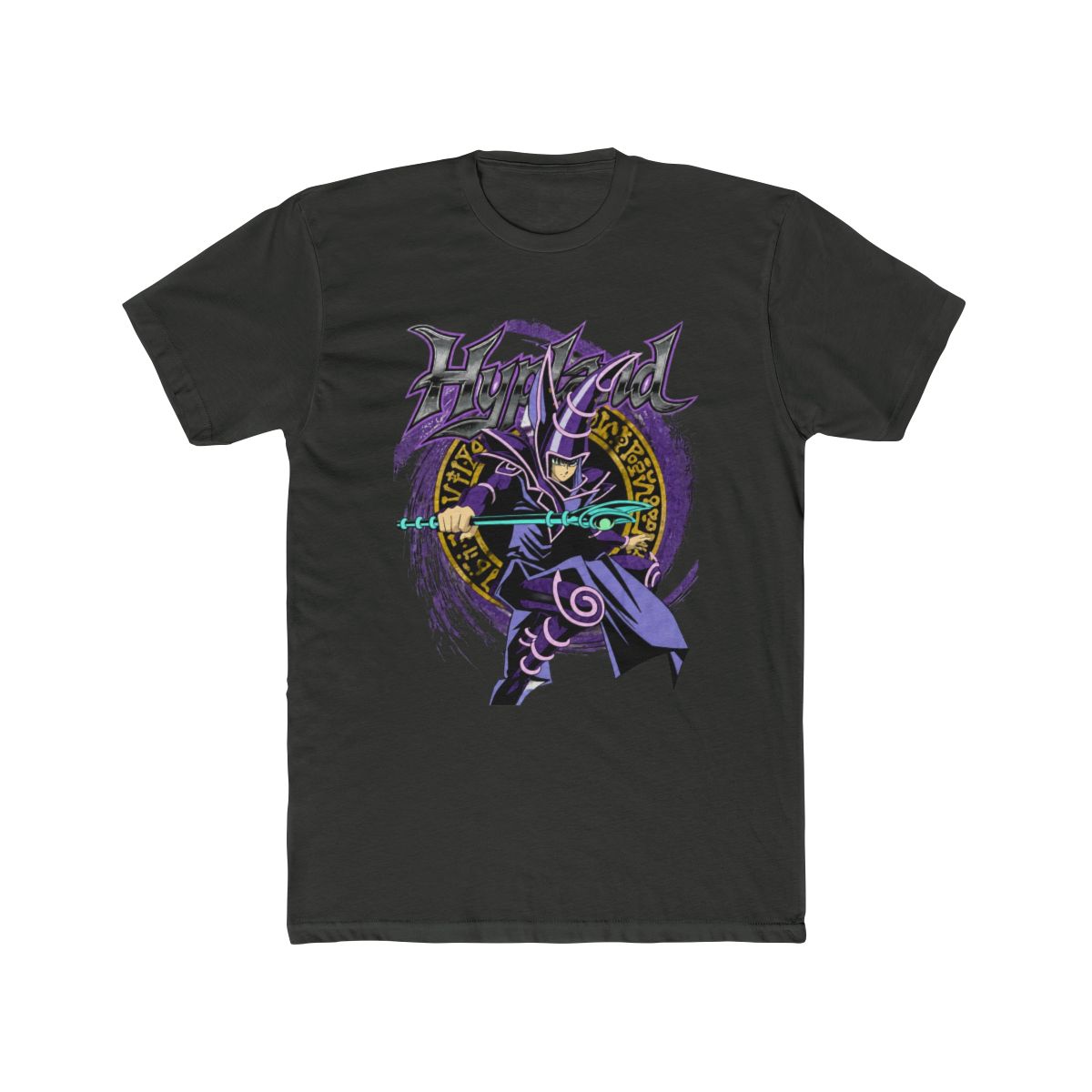 YUGIOH DARK MAGICIAN JUMBO PRINT SHIRT (BLACK) | Yu-Gi-Oh! - alternate angle 5, merchandise