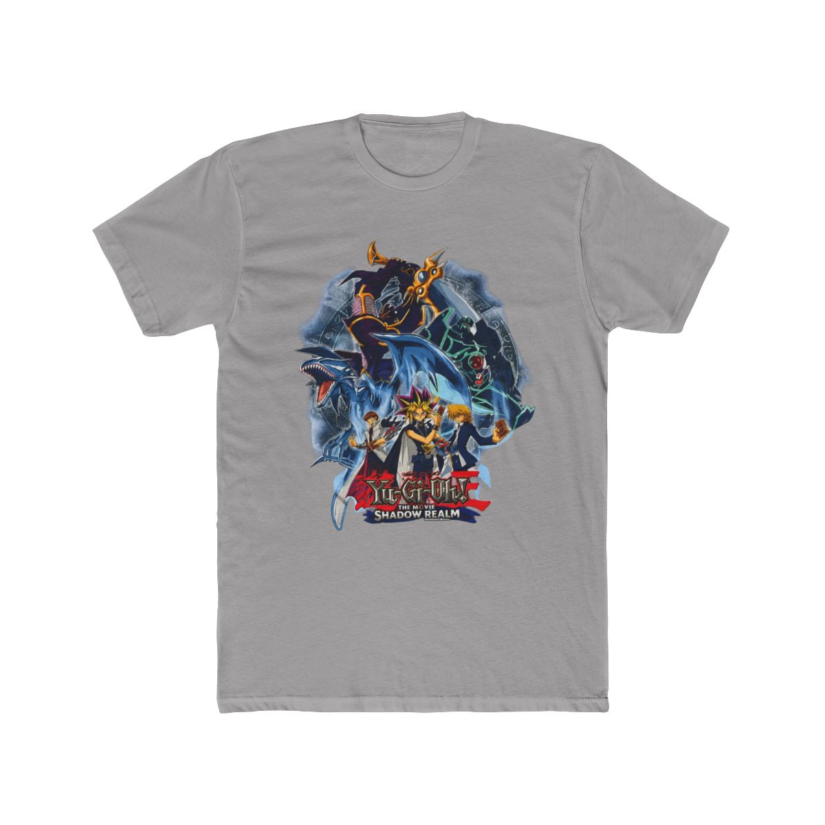 VINTAGE Yu-Gi-Oh! Kids Large T Shirt Blue Egyptian God Cards 90s Shadow Realm - Official T-Shirts merchandise